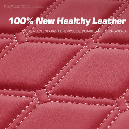 1PCS Nappa Leather Car Seat Cover Waterproof Wrap Around Bottom Seat Cushion Durable Car Seat Protector Universal Auto Seat Pad