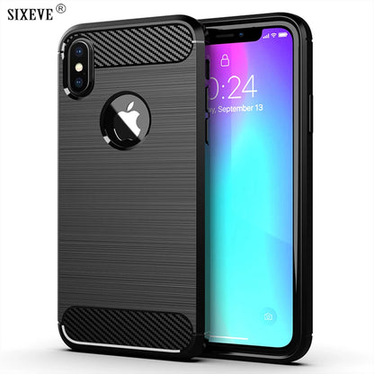 Luxury Shockproof Case For iPhone XS Max X XR 10 7 8 Plus SE 2020 2022 I Phone Back Cover Woman Man Black Blue Red Armor Shell