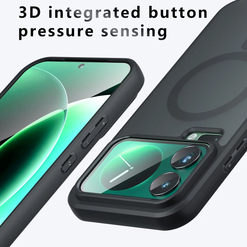 For Xiaomi 17 Pro Max 17 Pro Case Shockproof Magnetic Matte PC+TPU Anti-fingerprint Translucent Cover for Xiaomi Mi 17