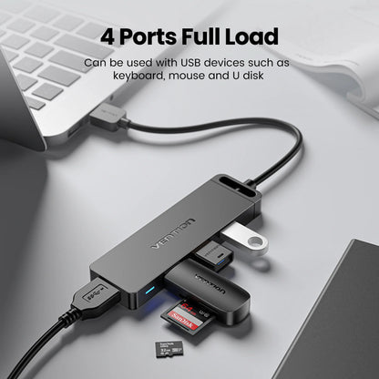 Vention USB 3.0 Hub 4 Ports 5Gbps High Speed USB Multi HUB Splitter Mouse Adapter SDD Hard Disk for MacBook Lenovo Dell Laptop