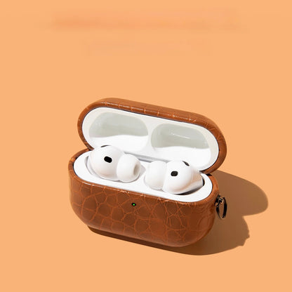 Luxury Crocodile Initials Letters Earphone Case For Airpods 1 2 3 4 Pro2 Luxury Faux Leather New Crocodile Pattern Cover ﻿
