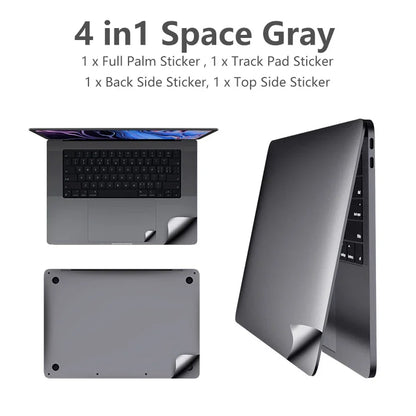 2026 Top/Bottom/Touchpad/Palm Trackpad Guard Skin Body Vinyl Decal Sticker For Apple Macbook Pro16 M5 A3428 with Touch Bar A2141