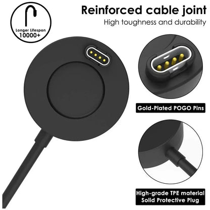 2025 Charger Cable For Garmin Fenix 5 5S 5X 6 6S 6X 6Pro 7 7X Plus 8/Venu 2 2S Sq/Vivoactive 3 4 Charger Dock Stand Station