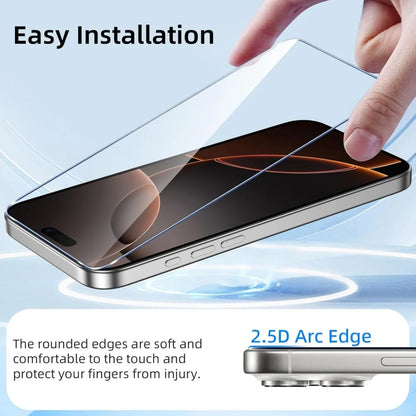 1~5PCS HD Tempered Glass For iPhone 18 16 17 Pro Max 17e 16e 15 14 13 12 Screen Protector Film For iPhone 11 13 Mini Glass