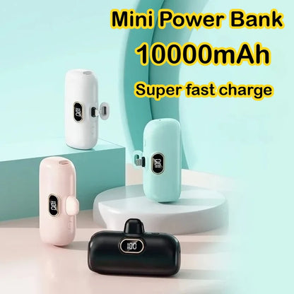 Mini Power Bank 10000mAh PowerBank Fast Charging Portable Charger for IPhone 17 16 14 13 12 Xiaomi Samsung Poco External Battery