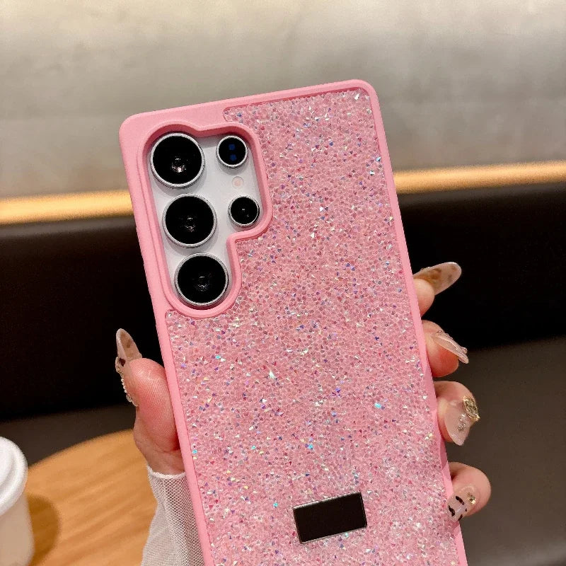 Trend Bling Glitter Diamond Case for Samsung Galaxy S26 S25 S24 S23 Plus Ultra Rhinestone Shockproof Hard Back Protective Cover