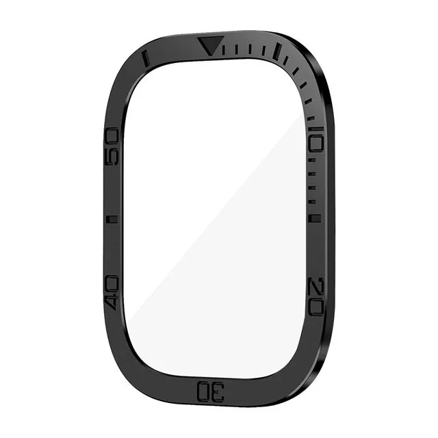 Screen Protector For Apple Watch Ultra 49mm Case Accessories Metal Cover Frame+Tempered Glass For iWatch Ultra 4 3 2 49mm Bezel