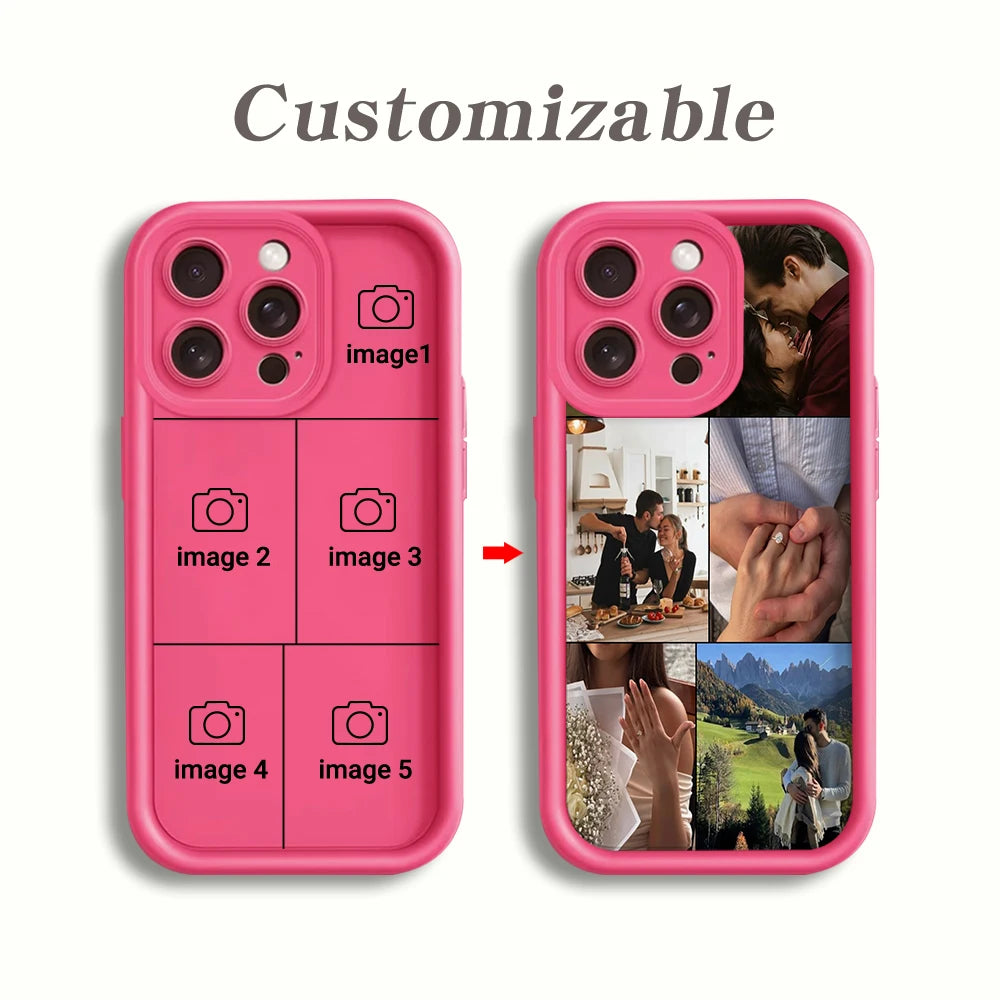 Personalized Photo Shockproof Soft TPU Phone Case For iPhone 17 Pro 16 15 14 13 12 11 Pro Max SE 2022 Plus16e X XR 7 8 17 Cover