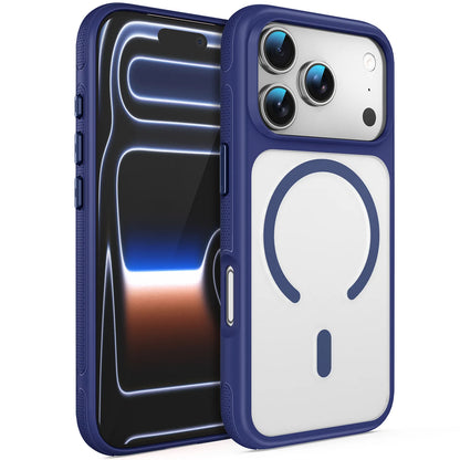 case for 17 16 15 14 13 12 pro max Matte skin texture semi transparent protective case Anti-Fingerprint Wireless Charging tough