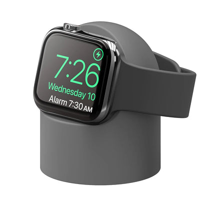 Charger Stand For Apple Watch Series 9 8 7 6 5 SE 3 Ultra 1 2 Charger Dock Station Silicone Bracket Iwatch Charging Cable Holder