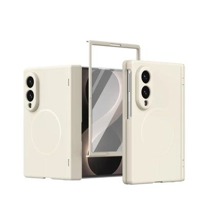 For Samsung Z Fold 8 Magsafe Case Built-in Screen Protector Skin Feel PC Full Body Cover for Samsung Galaxy Z Fold 8 Fold8 Cases