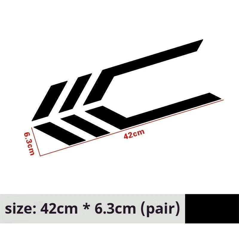 Car Stickers, Front and Rear Bumper Stickers, Body Fender Personalized Reflective Waterproof Decals Car Accessories