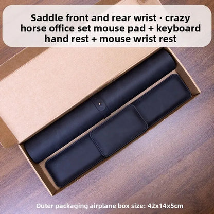 Wrist Pad Rest Keyboard Guard Three Pieces Desk Pad Waterproof PU Mouse Pad Large Mousepad Laptop Non-slip Desk Mat Mouse Mat