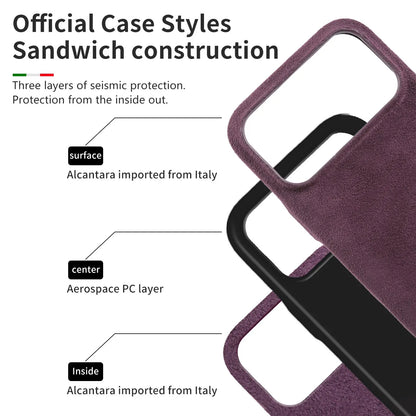 Luxury Magnetic For ALCANTARA Case For iPhone17 Pro Max 16 15 14 13 12 for Magsafe Artificial Leather Supercar Suede Phone Cover