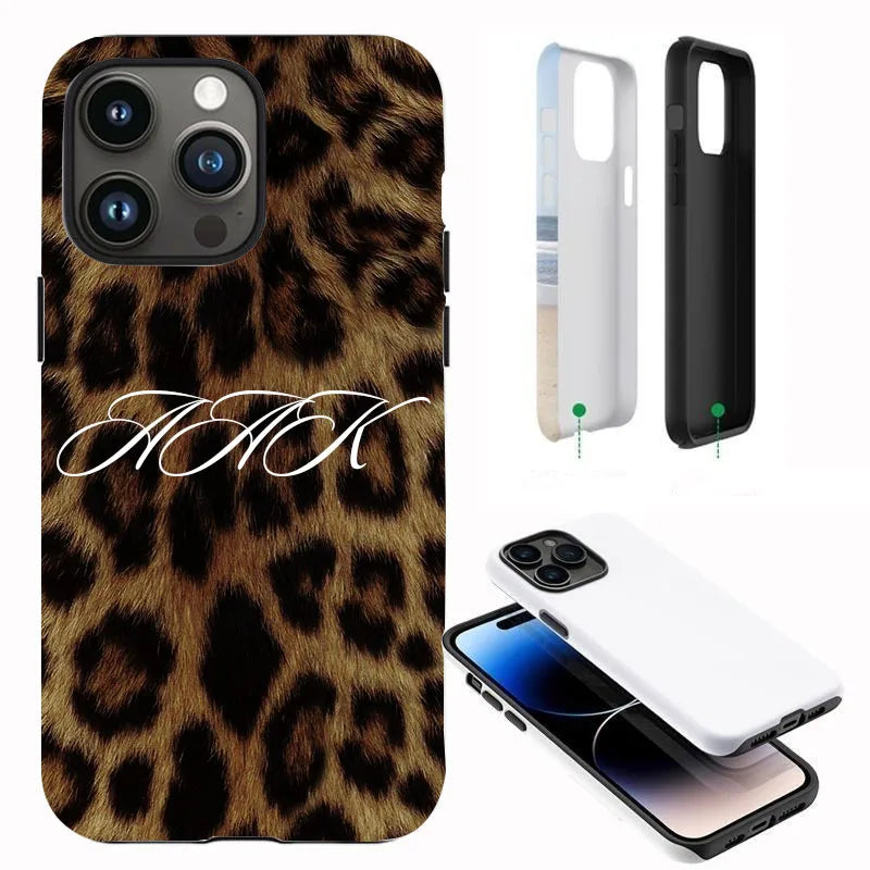 Personalised Initial letters PC Hard Case for iphone 11 12 14 13 15 16 17 18 Pro Max XS Max XR 16 Plus Covers Moon & Stars