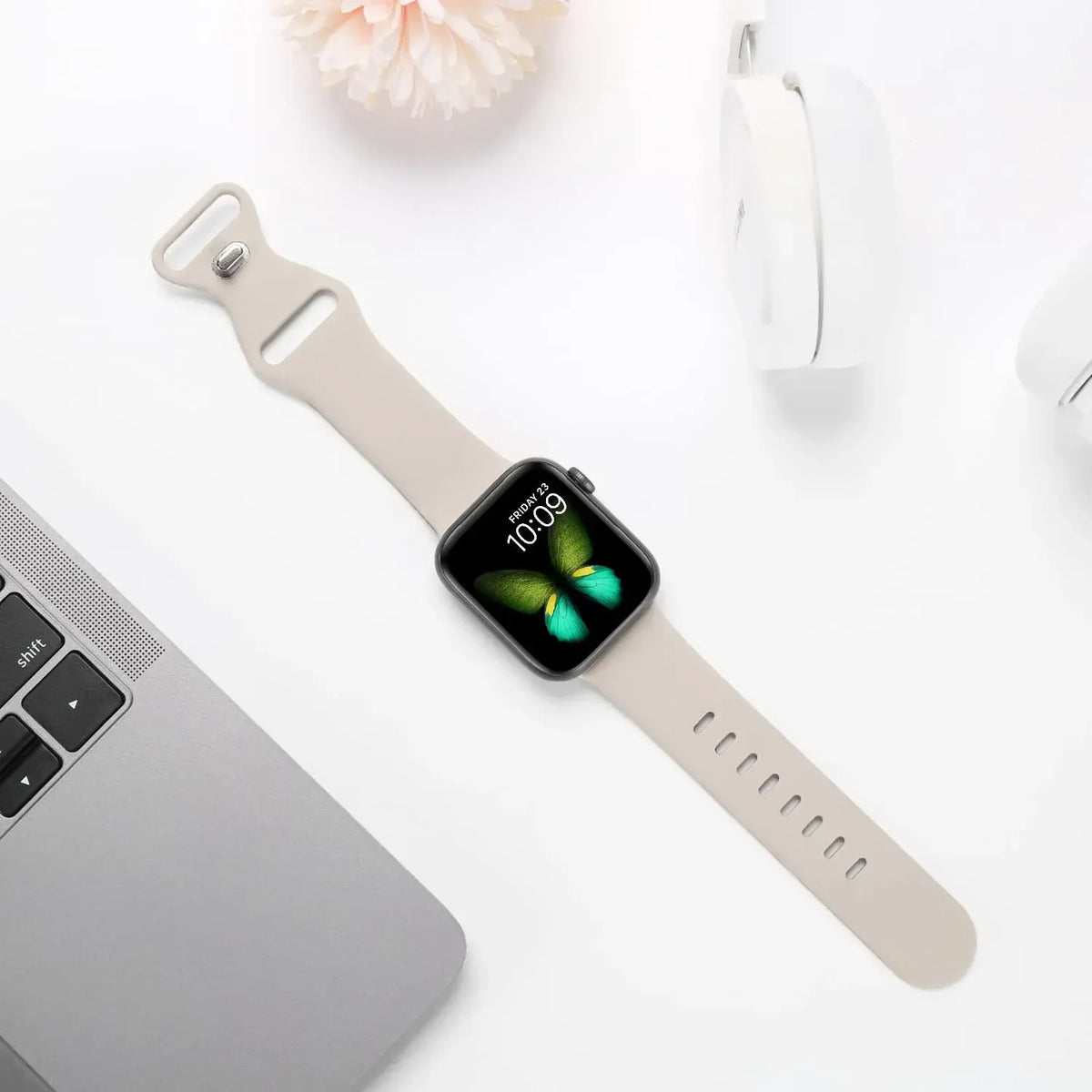 Sport Bands for Apple Watch Strap Ultra SE Series 10 4 3 46mm/38mm/40mm/45mm 49mm 41mm/42mm/44mm Silicone iWatch Band 9 8 7 6 5