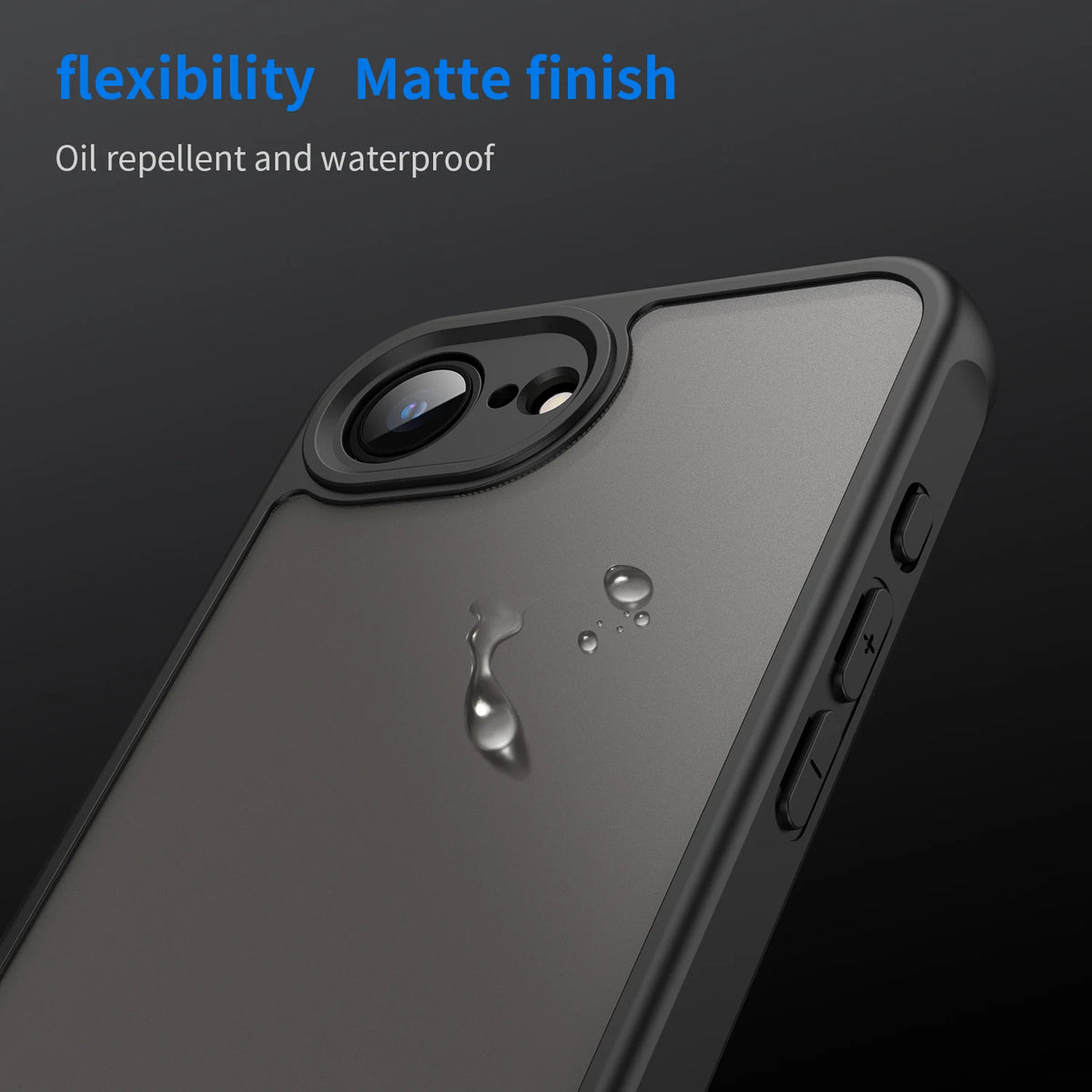 Suitable for iPhone 17e 16e camera full-inclusive protective case fashion translucent hard back soft edge phone case