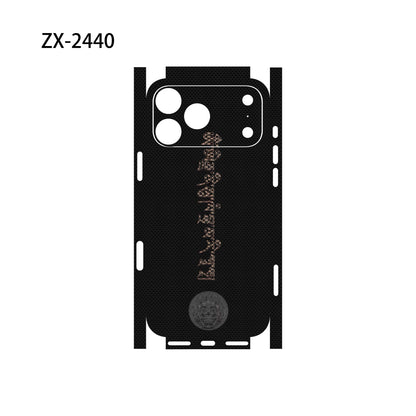 For Apple iPhone 17 16 15 14 IPhone13 Pro Max Full Body Wrap Decal Skin 3D Plain Color Rear Protective Sticker Film