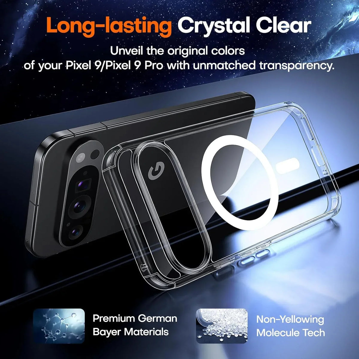 Strong Magnetic Wireless Charging Case For Google Pixel 9 11 Pro XL 9A 10A Pixel9 Pro 10 Pro XL 7 8 Pro Clear Shockproof Cover