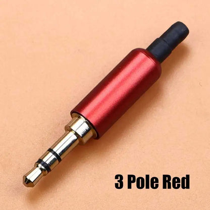 1pcs 3.5mm Mono Stereo Headphone Plug DIY 2 3 4 Pole Male Audio Adapter 3.5 Speaker Earphone Jack AUX Solder Wire Connector