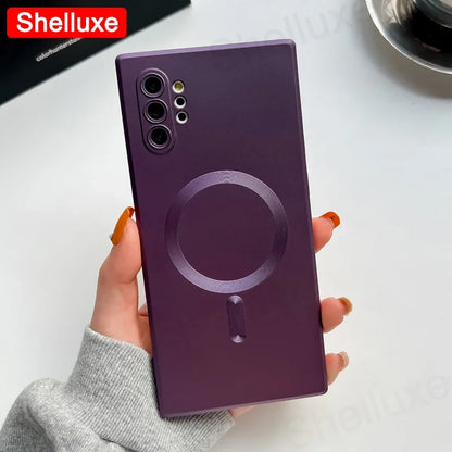 Note10 Plus Case Shelluxe Luxury For Magsafe Wireless Charge TPU Soft Case For Samsung Galaxy Note 10 Plus 20 Note20 Ultra Cases