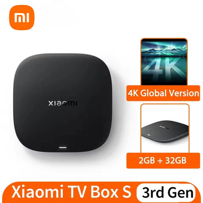 NEW Xiaomi TV Box S 3rd Gen 4K UHD WIFI 6 Google TV Smart Android TV Box 32GB ROM Dolby Vision HDR10+ Google Assistant BT5.2