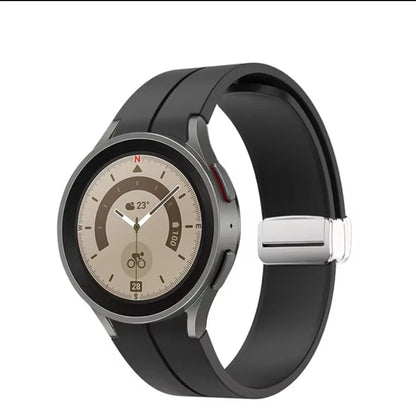 No Gap Magnetic Silicone Strap For Samsung Galaxy Watch 7 6 5 4 44mm 40mm Pro 45mm Bracelet Galaxy Watch6 Classic 43mm 47mm Band