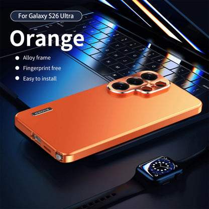 All-aluminum Body Matte Titanium Alloy Ultra-thin Back Cover For Samsung Galaxy S26 S21 S25 S24 S23 Ultra Metal Magnetic Shell