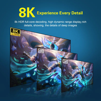 2026 Ultra HD 8K Android TV Stick Q2S Stick Mini Home TV Dongle RK3518 Quad-Core with Wi-Fi 6 Bluetooth 5.0 Media Player