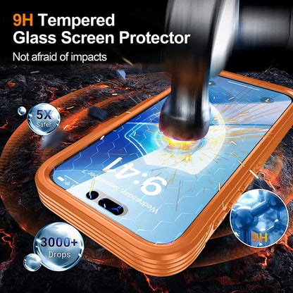 For MagSafe Wireless Charging 360° Fully Protected Double-sided Transparent Magnetic Case For iPhone 17 Pro Max&Air Back Cover