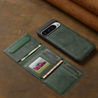 Card holder Phone Case For Google pixel 10 9 8 7 pro XL 8A 9A cover Luxury For Magesafe Magnetic Leather funda wallet cases