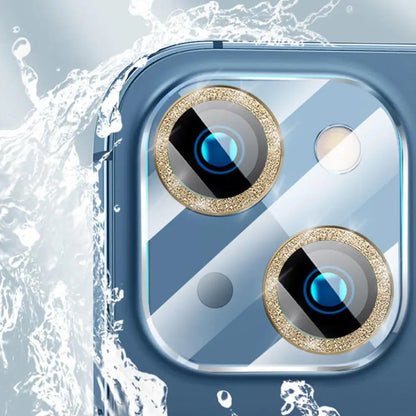 2Pcs Bling Glitter Camera Lens Protector For iPhone 16 13 12 15 14 11 17 Pro Max Plus Lens Protector Cover for iPhone 13 12 Mini