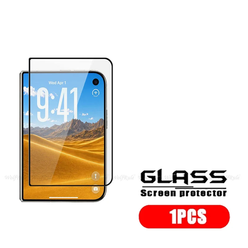 1/2/3/4PCS For iPhone Duo Glass iPhone Duo Tempered Glass Protective 9H Full Cover Glue Flat Outer Screen Protector iPhone Duo