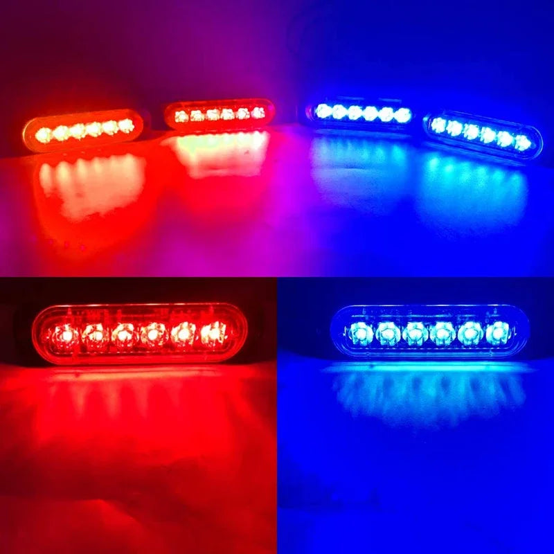 4 in 1 LED Warning Strobe Light Wireless Control 12V Car Grille Emergency Flash Signal Lamps Auto Stroboscope for Truck Offroad