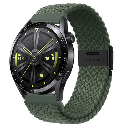 20 22mm Strap for Samsung Galaxy Watch 7 6 5 4 Band 40/44mm 5Pro Active 2 Gear S3 Braided Elastic Bracelet for Huawei GT2/3 4Pro