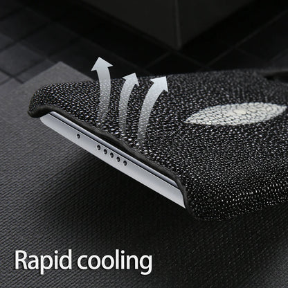Genuine Stingray Leather Phone Case for Samsung Galaxy S 26 S26 Ultra S24 S23 S25 Plus S22 S21 A57 A56 A55 5G Luxury Back Cover