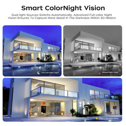 JOOAN 15MP Three Lens IP Camera PTZ Outdoor Three Screen Night Vision 5G WiFi Security Camera Auto Tracking CCTV Camera