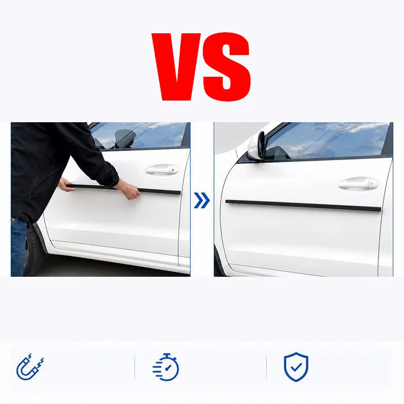 2pcs Magnetic Car Door Edge Guard Strip Anti-Collision Protector Universal Magnetic Door Bumper Strips for Parking