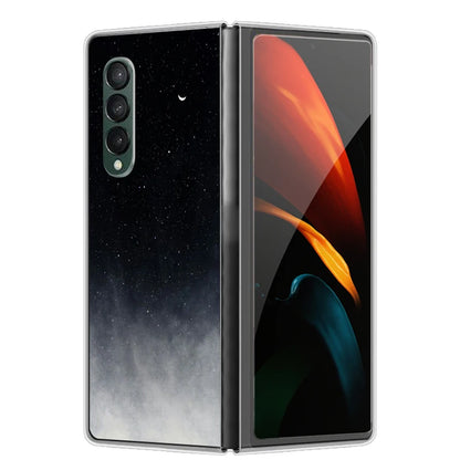 Case For Galaxy Z Fold 7 6 5 3 4 2 Transparent Hard Folding Luxury Painted For Samsung Z Fold 7 Fold Special Fold2 Clear Cover