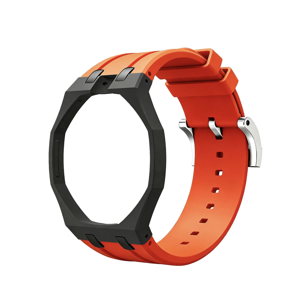 Bioceramics Watch Case+Silicone Band Modification Kit Strap Case Changer To Wristwatch Accessories For Royal Pop