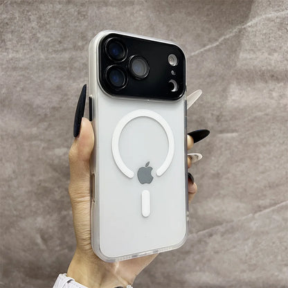 Matte Magnetic Translucent  Wireless Charge Phone Case For iPhone 17 Air 16 Plus 15 14 13 12 11 17 Pro Max for Magsafe Cover