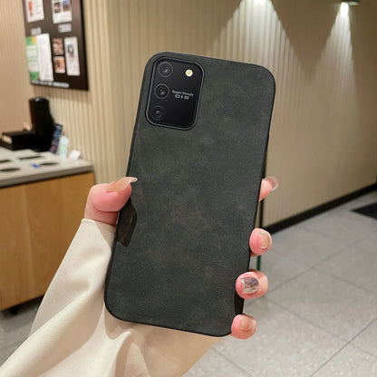 Luxury Bussiness Matte Leather TPU Phone Case For Samsung Galaxy S10 Lite Fashion Protection Shell