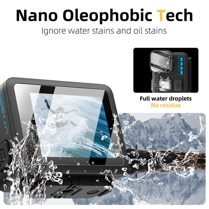 9H Hardness Glass for Gopro Lit Hero, Screen & Lens Protector Clear Ultra-HD Tempered Glass Anti-scratch Film Accessories