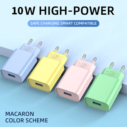 5V 2A USB Wall Charger 10W Fast Charging Mobile Phone Charger Power Adapter For iPhone Samsung Xiaomi Huawei EU/US Charge Plug