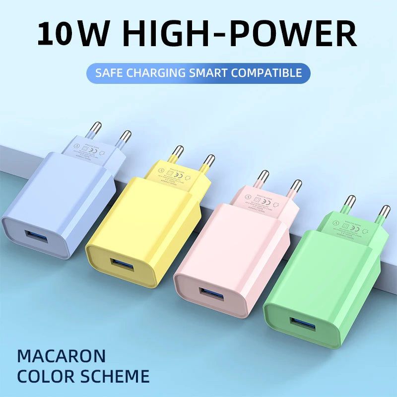 5V 2A USB Wall Charger 10W Fast Charging Mobile Phone Charger Power Adapter For iPhone Samsung Xiaomi Huawei EU/US Charge Plug
