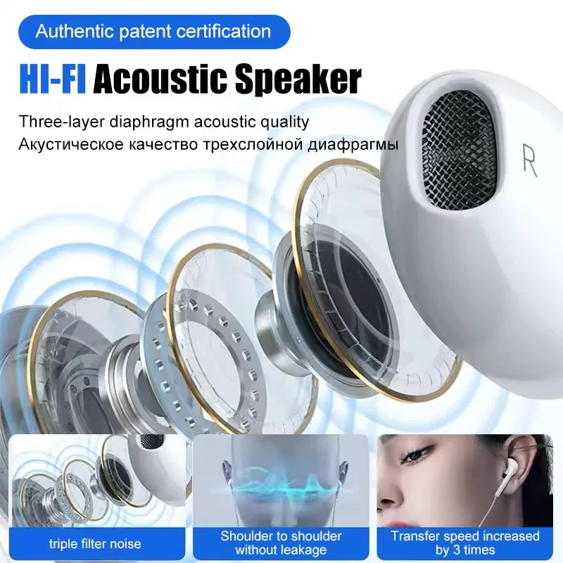 For Apple Type C Wired Headphones For iPhone 11 13 14 15 16 17 Pro Max iPad Laptops Tablet 3.5mm Phone Earphones Stereo Earbuds