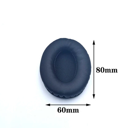 Oval Ear Pads For Headphones Covers Sponge Leather Foam Cushion 60*70 60*80 65*85 70*90 75*95 80*100 85*105 90*105 90*110 2pcs