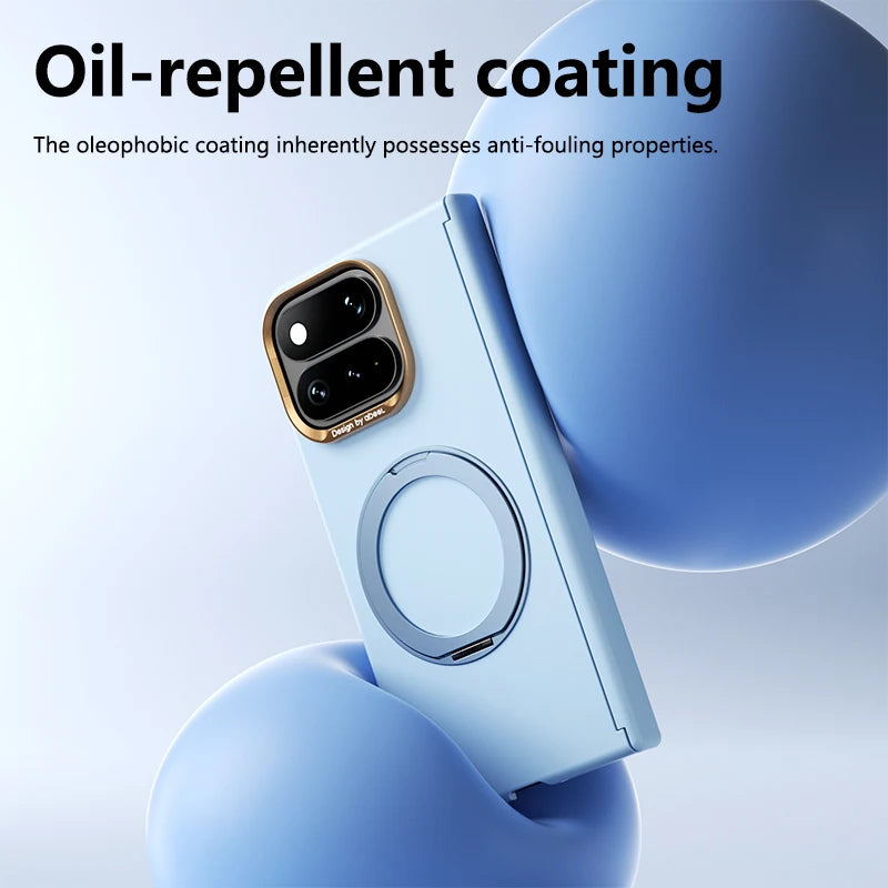 360 Rotating Magnetic Stand Skin Feel Case for Google Pixel 11 PRO FOLD for Magsafe Shockproof Hinge Protection Slim Fit Cover