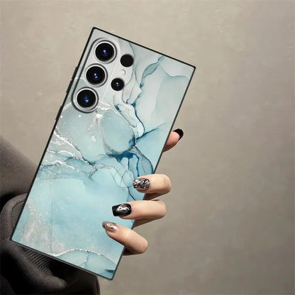 Pink And Green Marble Case for Samsung Galaxy S24 Plus Note 20 Ultra 8 9 10 S23 S20 S21 FE S26 S10 S9 S25 Ultra Funda Phone