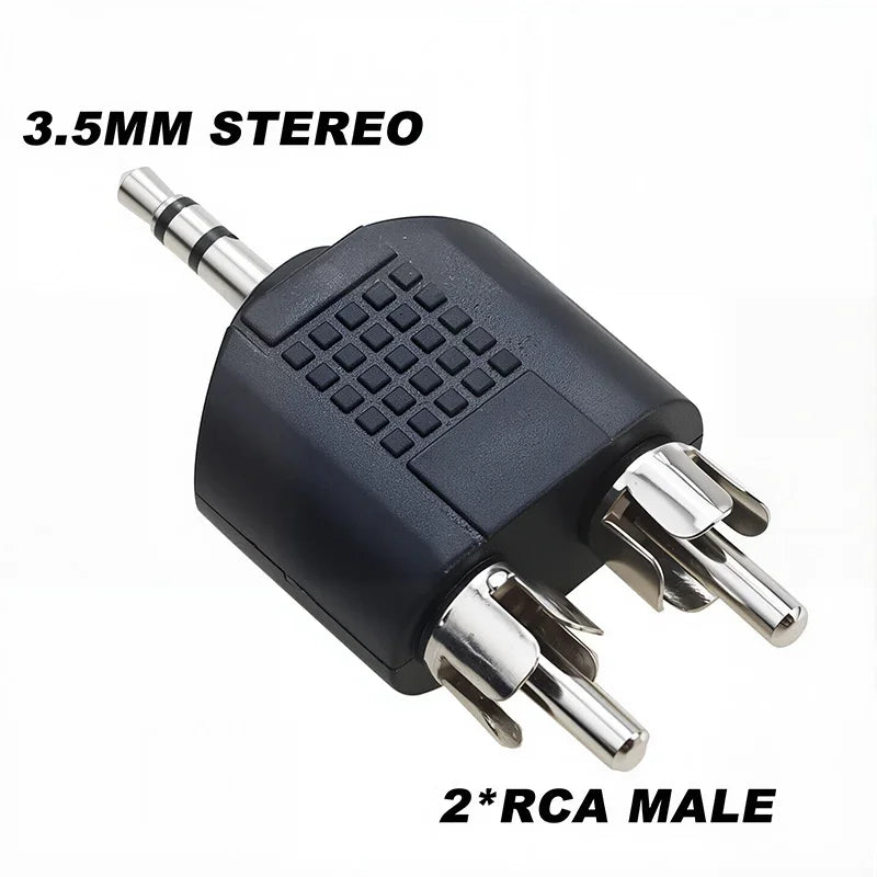 5Pcs 6.5/6.35mm Mono Stereo Audio Adapter TS Interconnect 1/8" 1/4" Male Plug to RCA Female Jack Connector Converter Speaker